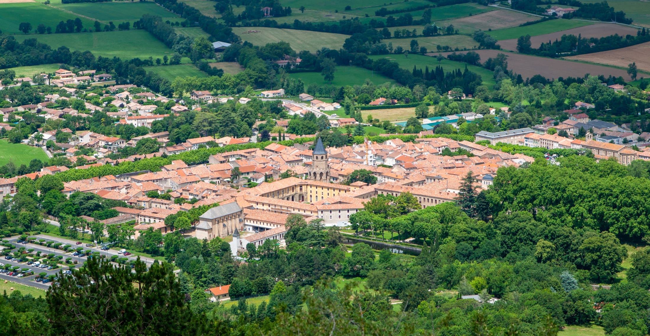 Paysages de la Montagne Noire vus depuis Sorèze